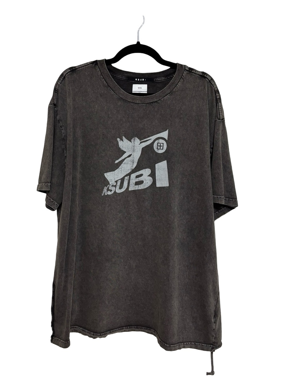 KSUBI Men’s Angels Biggie Tee in Faded Black - Size 2XL